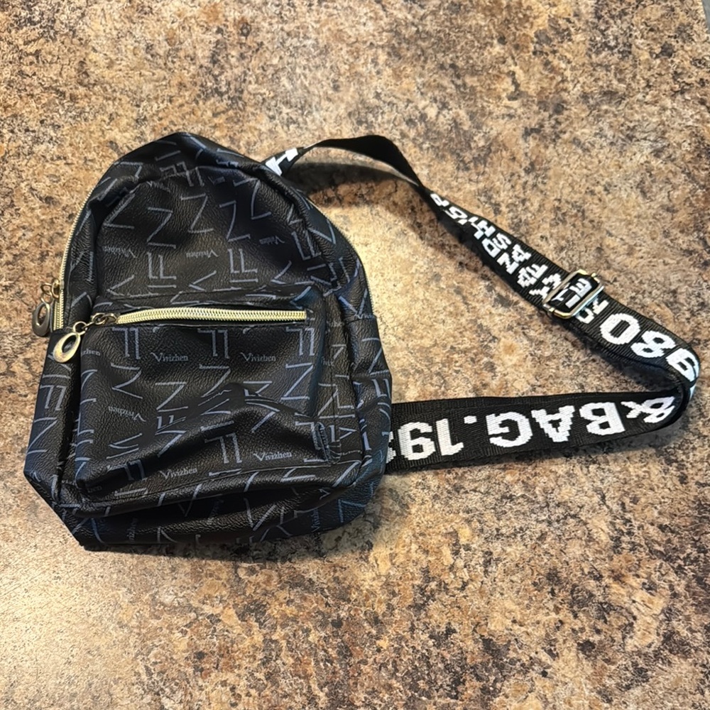 Stylish Black Crossbody Bag